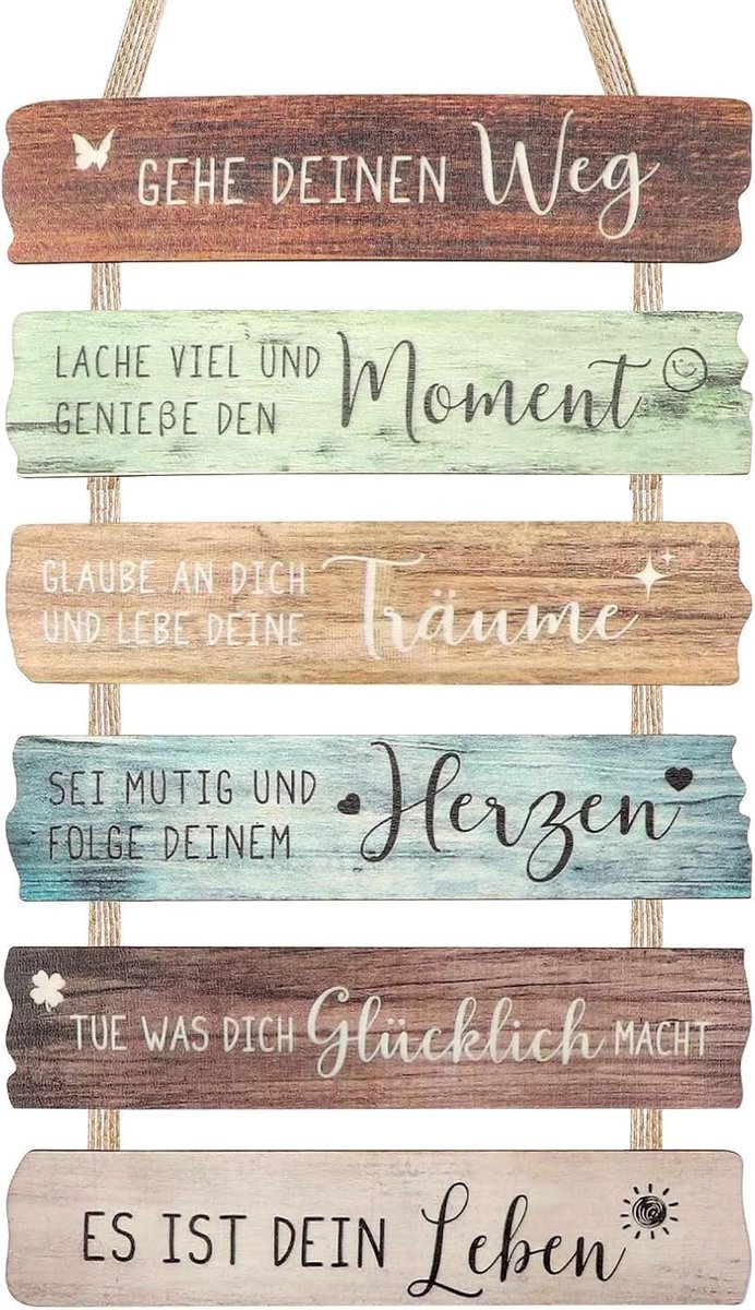Cadeau voor jongens en meisjes, jeugdfeest, decoratieve borden met spreuken, wandbord, hout, motiveringsbord, gepersonaliseerd, cadeau voor meisjes