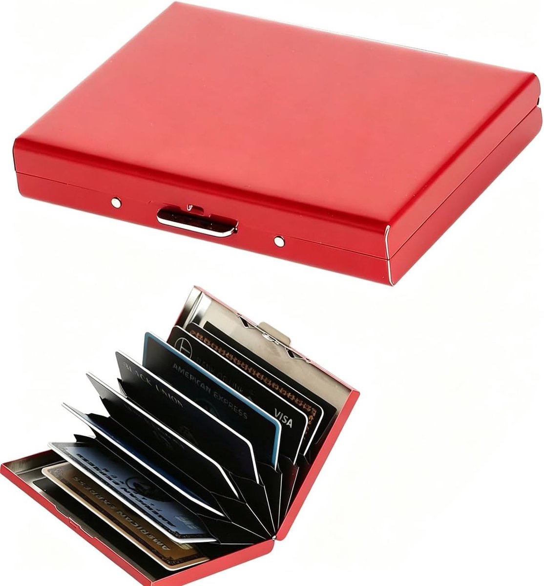 10 vakken rood metallic elegant en compact voor dames en heren