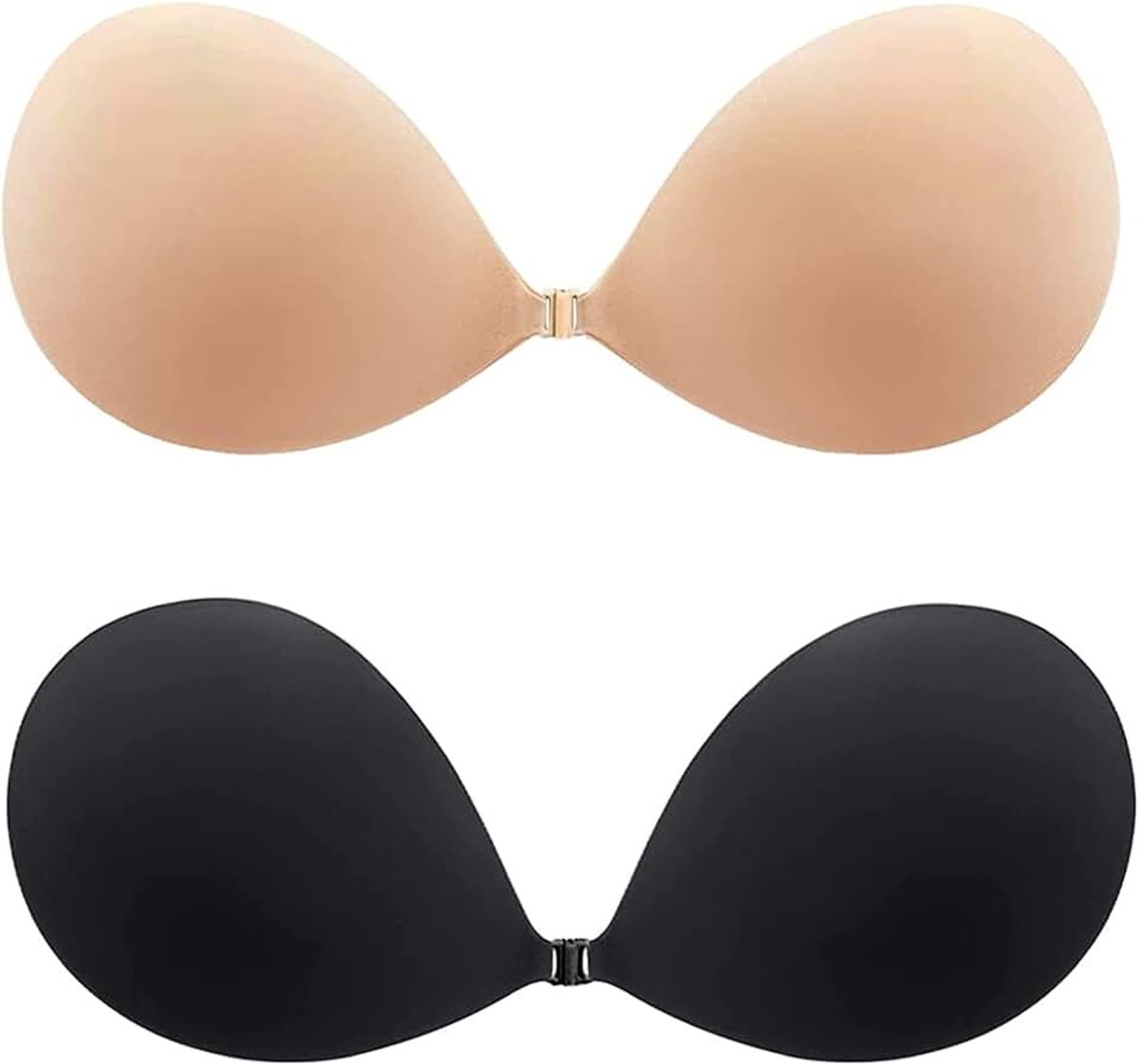 2 stuks onzichtbare beha's van siliconen, plakbeha, plakbeha, backless siliconen beha, voor dames, nacht, festivals voor comfortabel gebruik, herbruikbaar