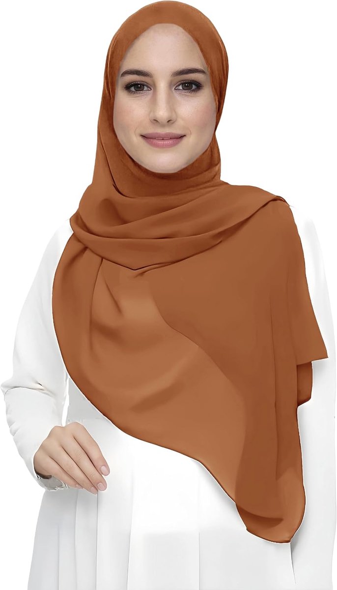 Chiffon Hijab Hoofd Sjaal Wrap Voor Moslim Vrouwen Lichtgewicht