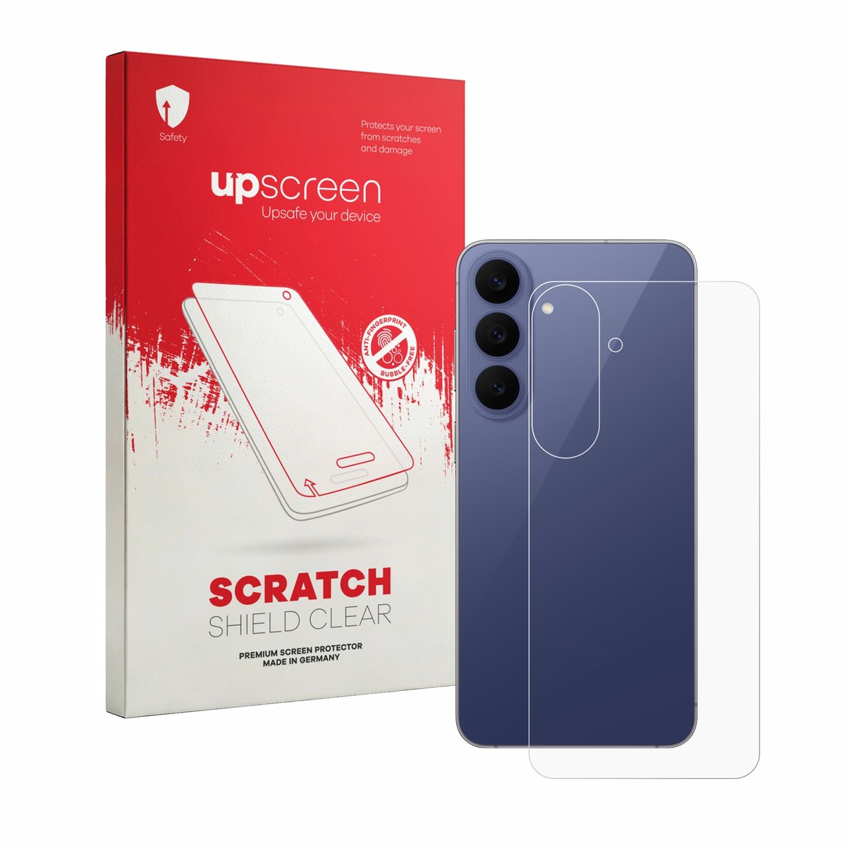 upscreen - Screenprotector voor Samsung Galaxy S26 FE (Achterkant) - Folie Beschermfolie transparant