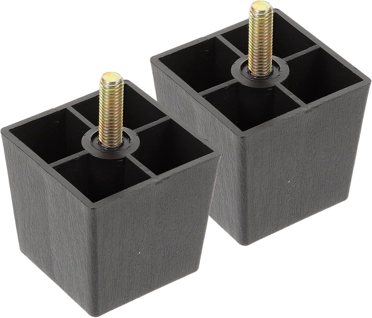 6 Stuks Delige Schroefdraad Meubelpootverhogers Trapeziumvormige Metalen Kastpoten voor Stabiele Hoogteverstelling Eenvoudige Installatie Geschikt voor Stoelen Kasten