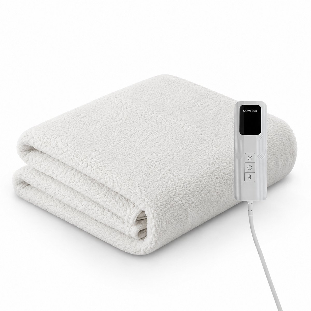 CMRD Comfeur Elektrische Onderdeken 190x80 cm - Extra Zacht Teddy Fleece - CMRD - €69,98
