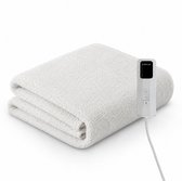 Comfeur Elektrische Onderdeken 190x80 cm - Extra Zachte Teddy Fleece Warmtedeken - Elektrisch Deken - 9 Warmtestanden - 5 Timerstanden - Incl. Matrasbanden - Extra Zachte Sherpefleece