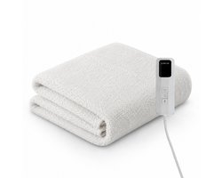 Comfeur Elektrische Onderdeken 190x80 cm - Extra Zachte Teddy Fleece Warmtedeken - Elektrisch Deken - 9 Warmtestanden - 5 Timerstanden - Incl. Matrasbanden - Extra Zachte Sherpefleece