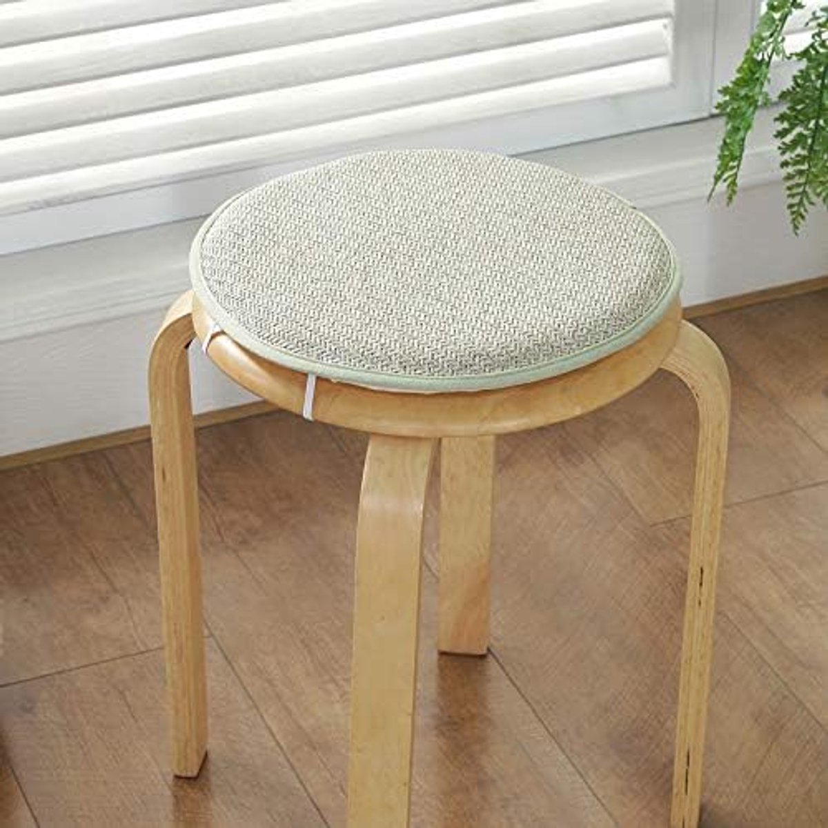 Stoelkussens, met elastische band zitkussens voor eetkamerstoelen pad, keuken dikke tuin vierkante verwijderbare hoes binnen buiten woonkamer patio tuin bureaustoel kussens - groene rotan mat 45
