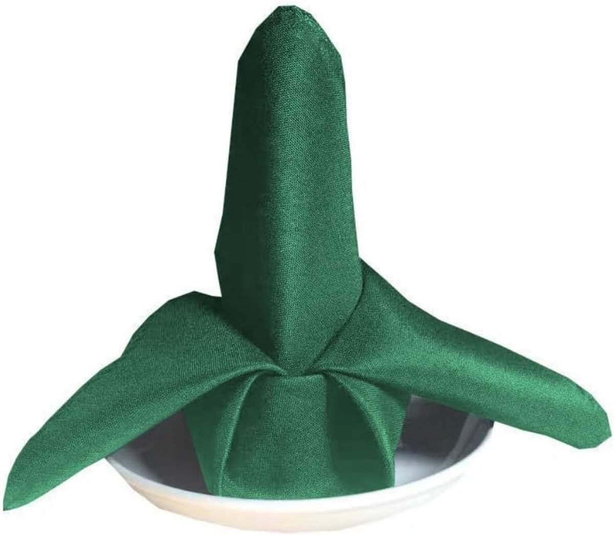 Stoffen servetten, 48 x 48 cm, wasbare servetten, stof, herbruikbare tafelservetten, tafeldecoratie servetten voor bruiloft, feest, hotel, restaurant, Kerstmis, verjaardag, groen