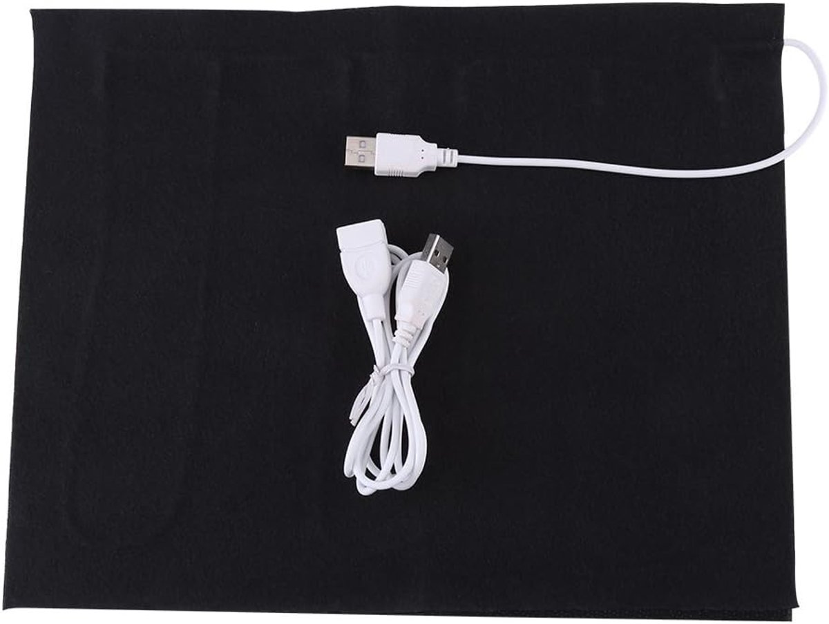 Elektrische verwarmingskussen, veilig en eenvoudig te gebruiken, veelzijdig voor het verwarmen van schouders, nek, taille, rug, buik en kussen of huisdierbed. met USB-kabel voor kleding of hoes