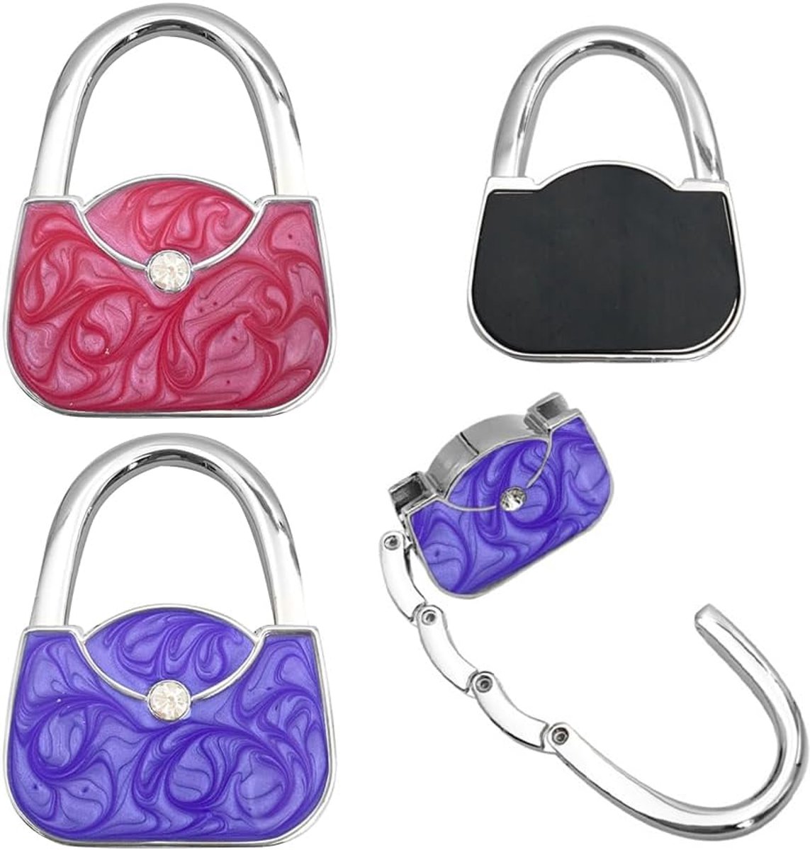 Draagbare tafeltashouder met elegant design, praktische accessoires voor kantoor, restaurant en thuis, creatief cadeau-idee voor vrouwen (A)