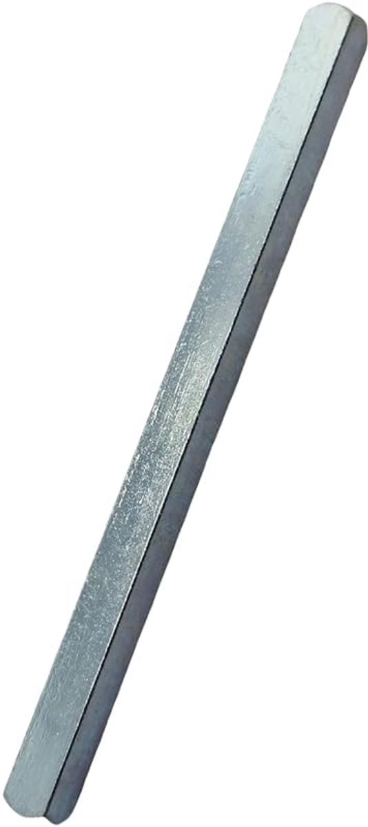 Pen voor deur- en raamgrepen van staal, afzonderlijk of als set met 5 stuks verkrijgbaar - doorsnede 6 x 6 mm lengte 10 cm (enkel stuk)