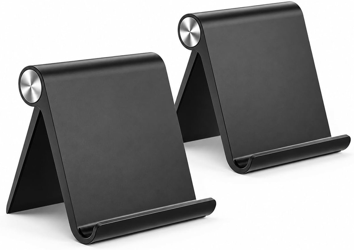 2 stuks tablethouder, tafel, voor comfortabel gebruik, als mobiele telefoonhouder, verstelbare en stabiele tabletstandaard voor verschillende padhouders, toepassingen in het dagelijks leven, voor