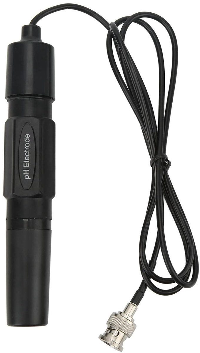 PH 201H monstersensor, High Accuracy Laboratory Compound PH Electrode PH Meter BNC Connector, voor Aquarium Hydrocultuur Plant Pool Spa (2 m)