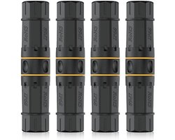 Iwillink 10 Gbps, Cat7, IP68 waterdichte RJ45-koppeling, ethernet-netwerkkabelconnector, afgeschermde outdoor netwerkaansluiting voor LAN/installatiekabel, 1 stuk