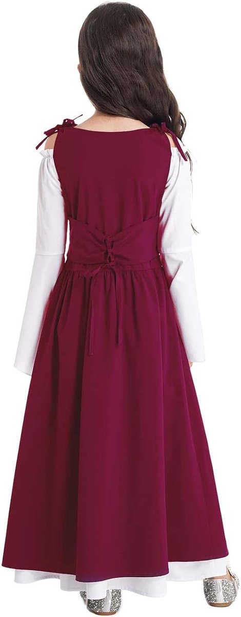 Jurk voor meisjes, middeleeuws feestkostuum, cosplay, Halloween