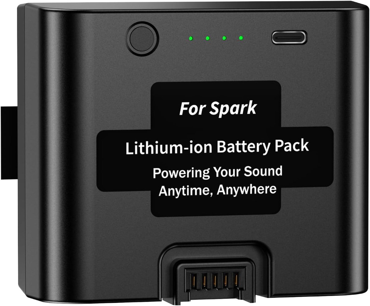 6000 mAh Spark-accu, vervangende lithium-ion accu