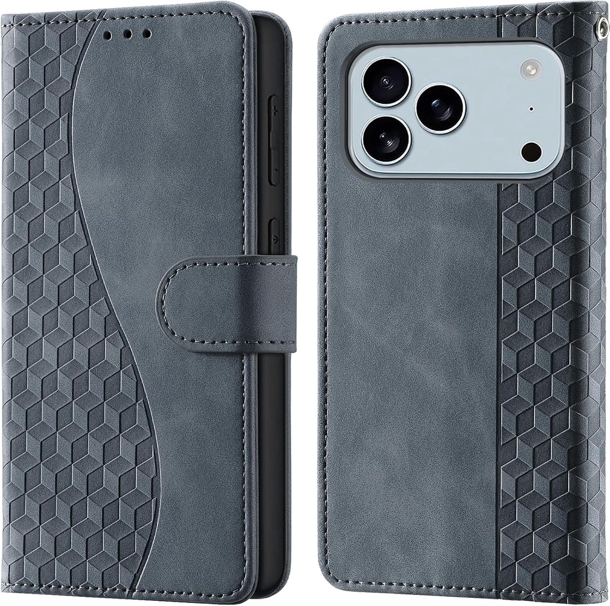 Portemonnee Telefoonhoes voor iPhone 17 Pro Grijs paars