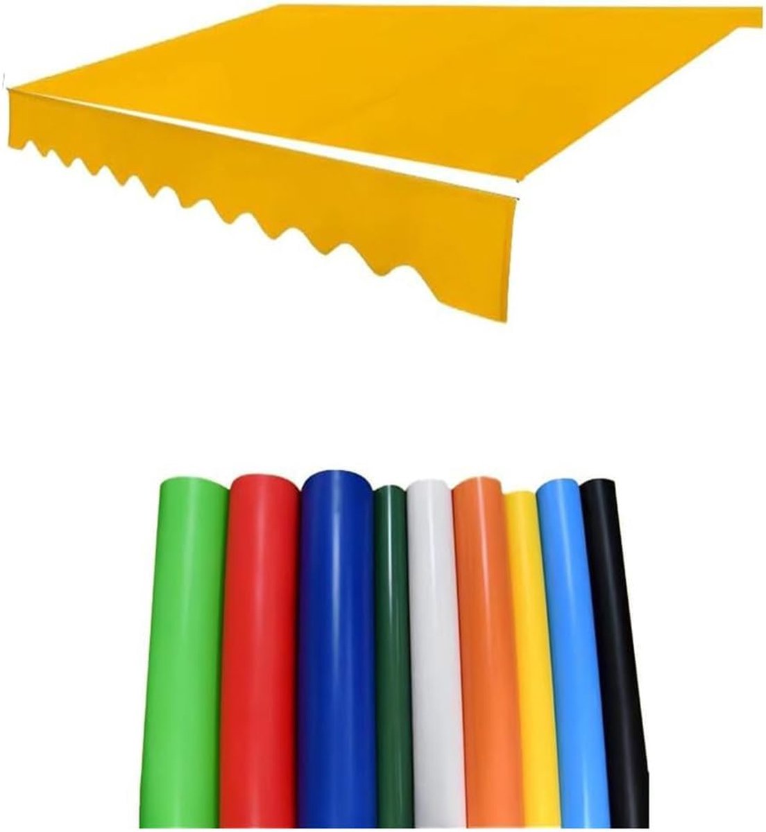 Ersatz-Markisenstoff, Markisen-Deckenstoff aus PVC-Material, reißfest und staubdicht, Schutzmarkise,A02,5.5x3m