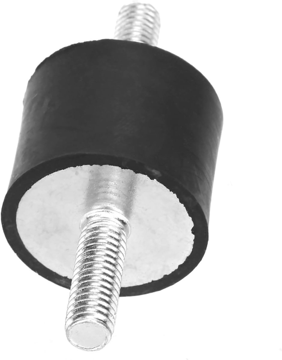 4 Stuks M6 Anti-vibratie-isolator, Rubberen Steunen Mannelijke Anti-vibratie Silentblock Auto-bootspoelen voor Luchtcompressoren, Dieselmotoren, Benzinemotoren, Waterpompen