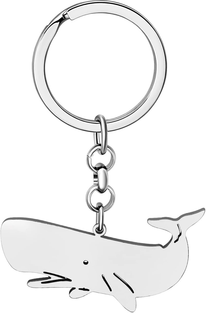 Oceaan Walvis Sleutelhanger Roestvrij Staal Walvis Sleutelhanger Geschenken Voor Vrouwen Meisjes Auto Sleutel Charms