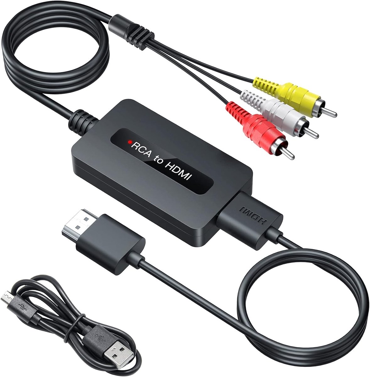 Naar HDMI Converter, Composiet CVBS AV naar HDMI converteren, Full HD 720P/1080P Outputschakelaar