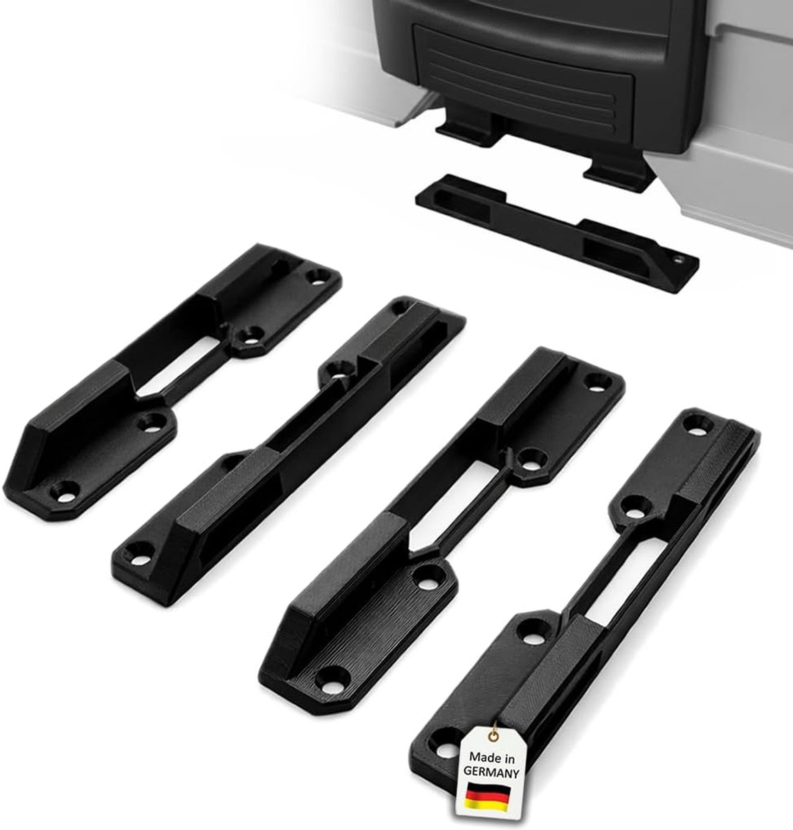 4 x houder compatibel met Bosch Sortimo L-Boxx, zwart