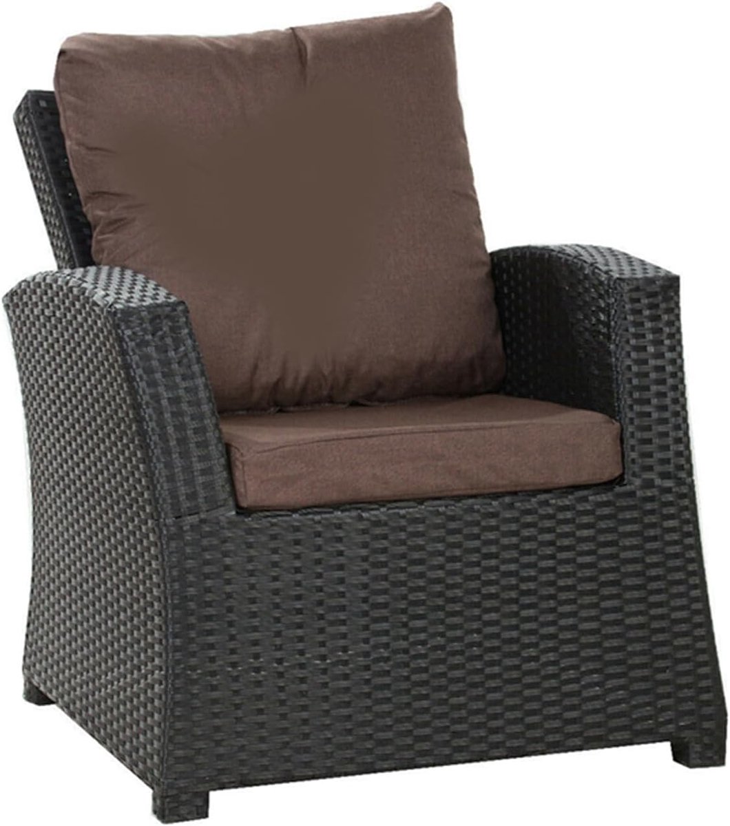 Set van 2 rotan tuinmeubelkussens voor rotanmeubels, kussens voor rotanmeubels, kussens voor rotanmeubels, kussens voor rotanmeubels, kussens voor rotanmeubels, bruin