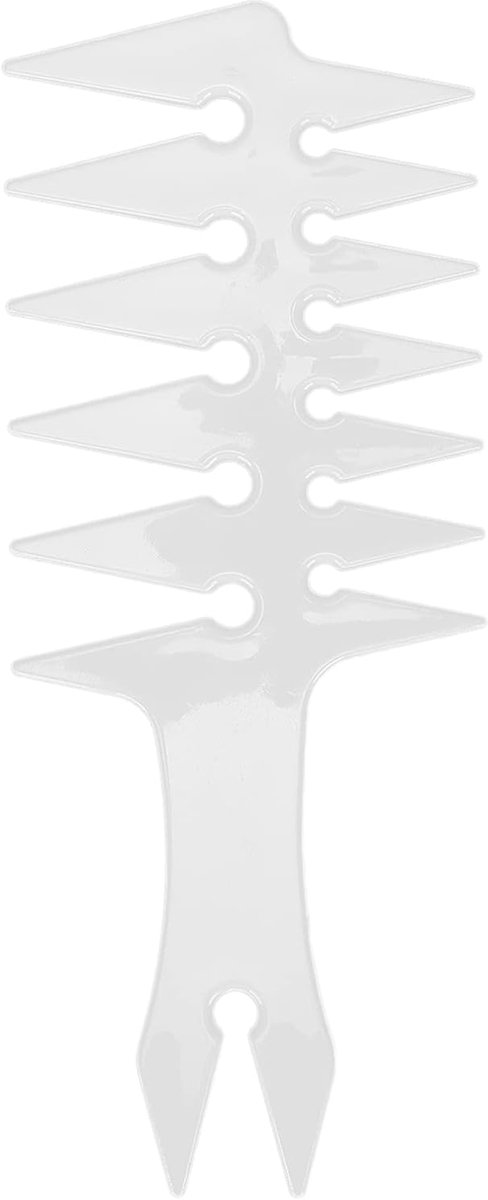 Haarkam met brede tanden voor heren - Dubbelzijdige retro plastic haarstylingkam - Ontwarrend en comfortabel verzorgingshulpmiddel - Lichtgewicht en draagbaar