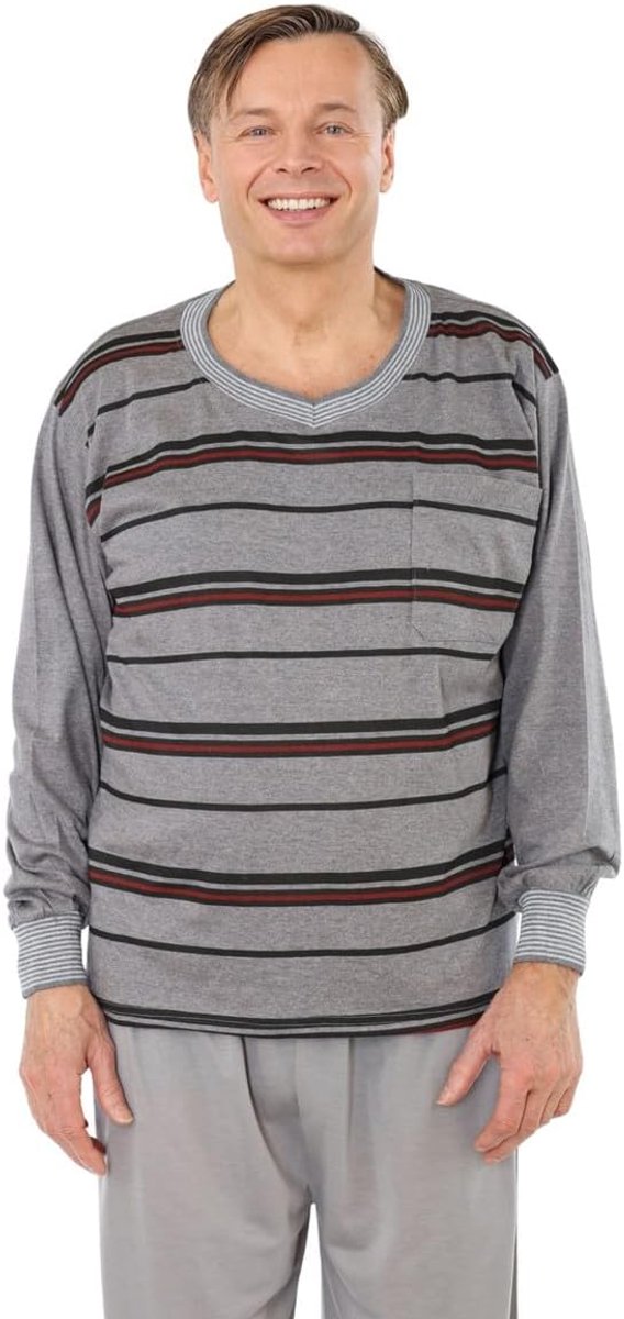 Pyjama voor heren, korte mouwen en lange mouwen, maat M tot XXXL