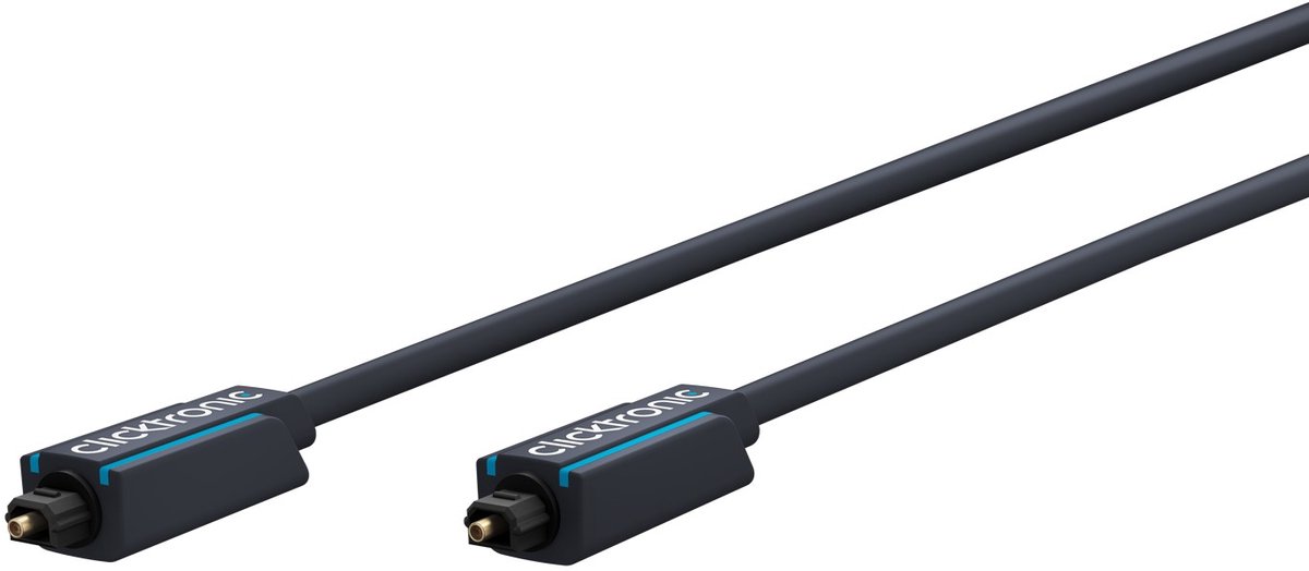 Clicktronic Toslink kabel, Premium kabel | 1x Toslink stekker 1x Toslink stekker | 2,0 m | Polymeer glasvezelkabel