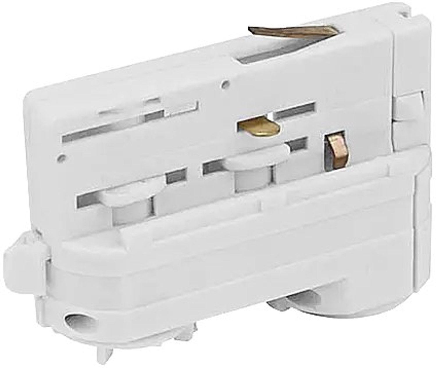 Track 3 driefasige adapter voor railverlichting, wit — sluit een hanglamp aan op een 3-fase rail