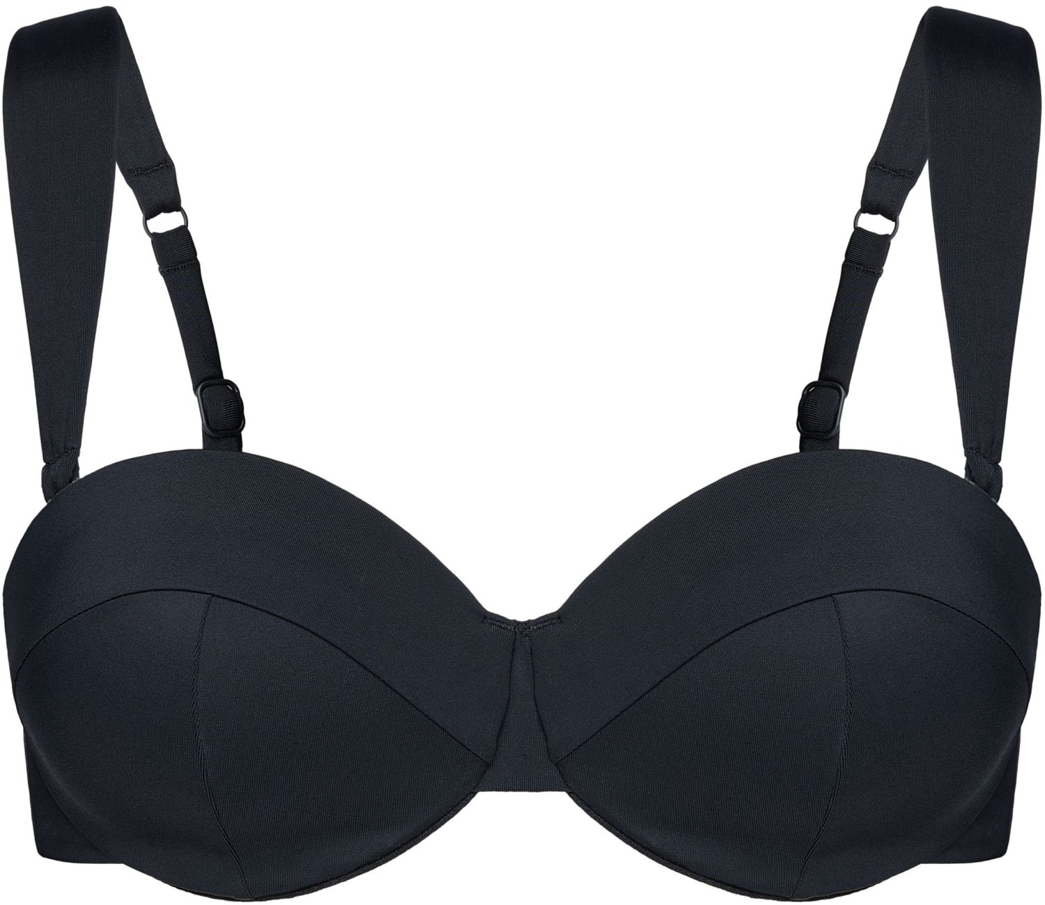 ESOTIQ Gia - Push-up-bikinitop - Bardotmodel - Zwart