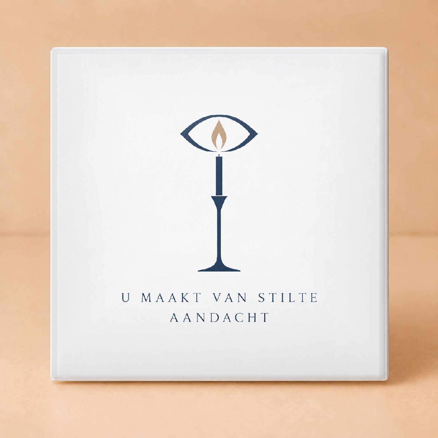 Bedruk King Strakke minimalistische Meester van de telefoonvrije klas Tegel – Stijlvolle wanddecoratie voor rustige leeromgevingen - 11 x 11 cm Wit