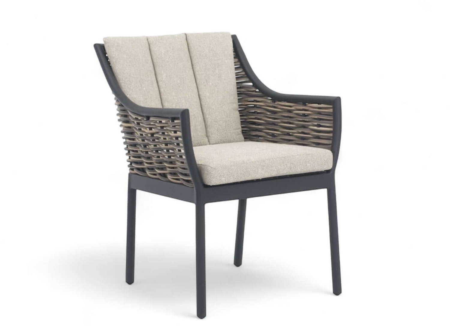 Apple Bee Milou Dining Tuinset 6 Persoons - 240cm - Zwart