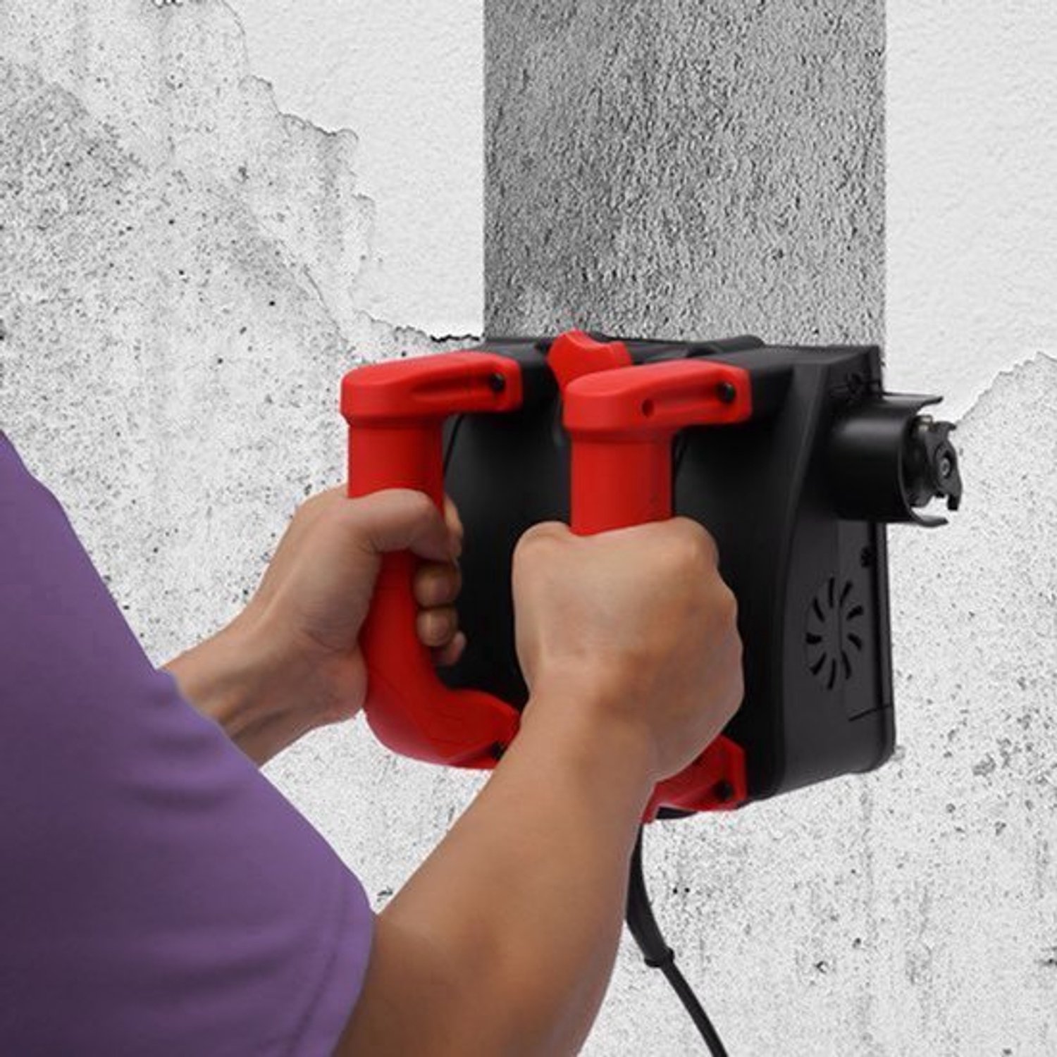 Muurfreesmachine Elektrisch - 1200 W Vermogen - 16 cm Schaafbreedte - 1-4 mm Verstelbare Diepte - Met Snoer - Voor Muur En Beton