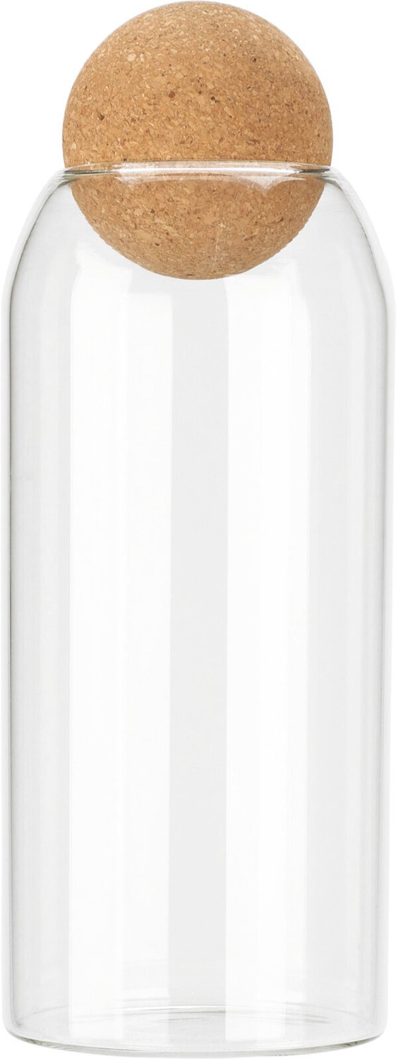 EH Excellent Houseware - Glazen voorraadpot met decoratieve kurk