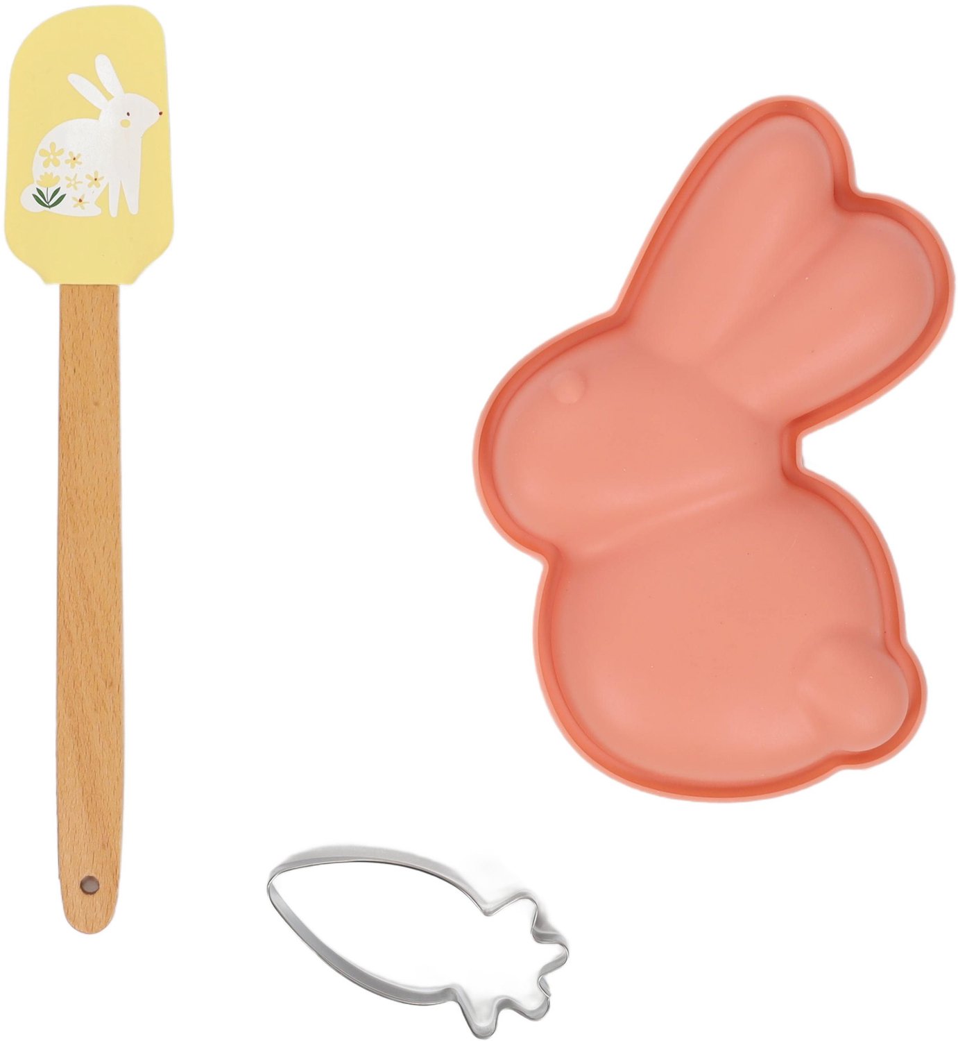 La Cucina - Set bakaccessoires met paasmotief - roze