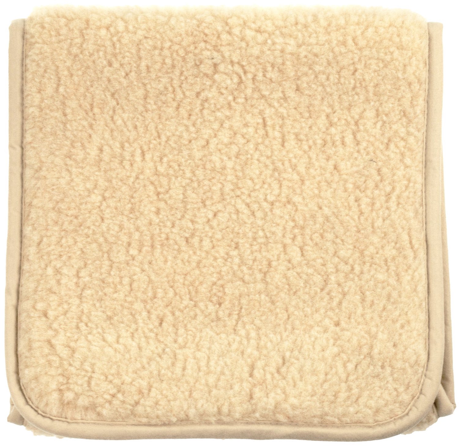 Wollen onderlegger / onderdeken ledikant – merinowol – 60x120cm - Amandel 60 x 120cm