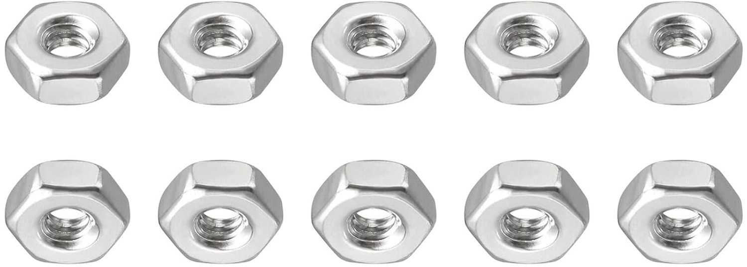 Zeskantmoeren #4-40 - 304 roestvrij staal - 100 stuks - ideaal voor garage reparaties - m-winkel