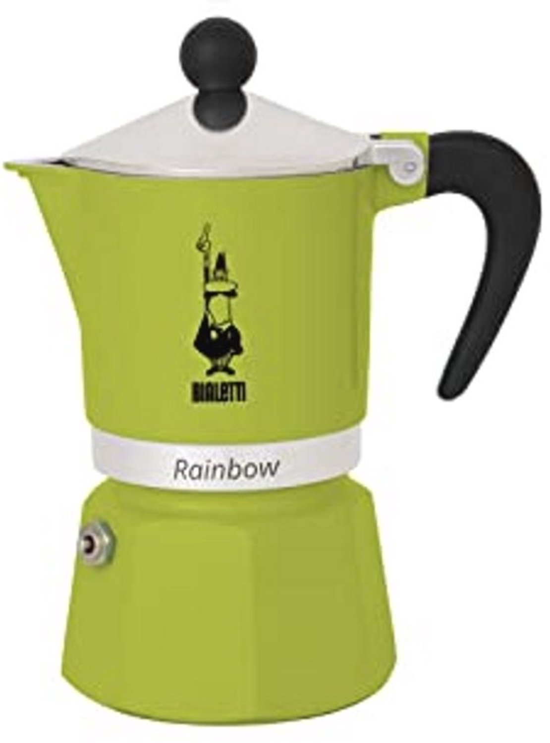 Gekleurd aluminium koffiezetapparaat voor 3 kopjes - Regenboogdesign