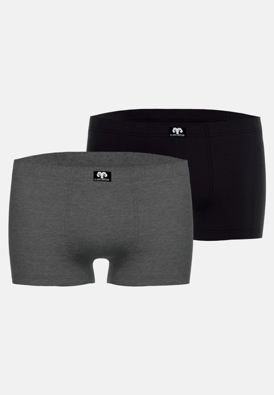 Set van twee Ceceba boxershorts in zwart en grijs met merklogo op de tailleband.