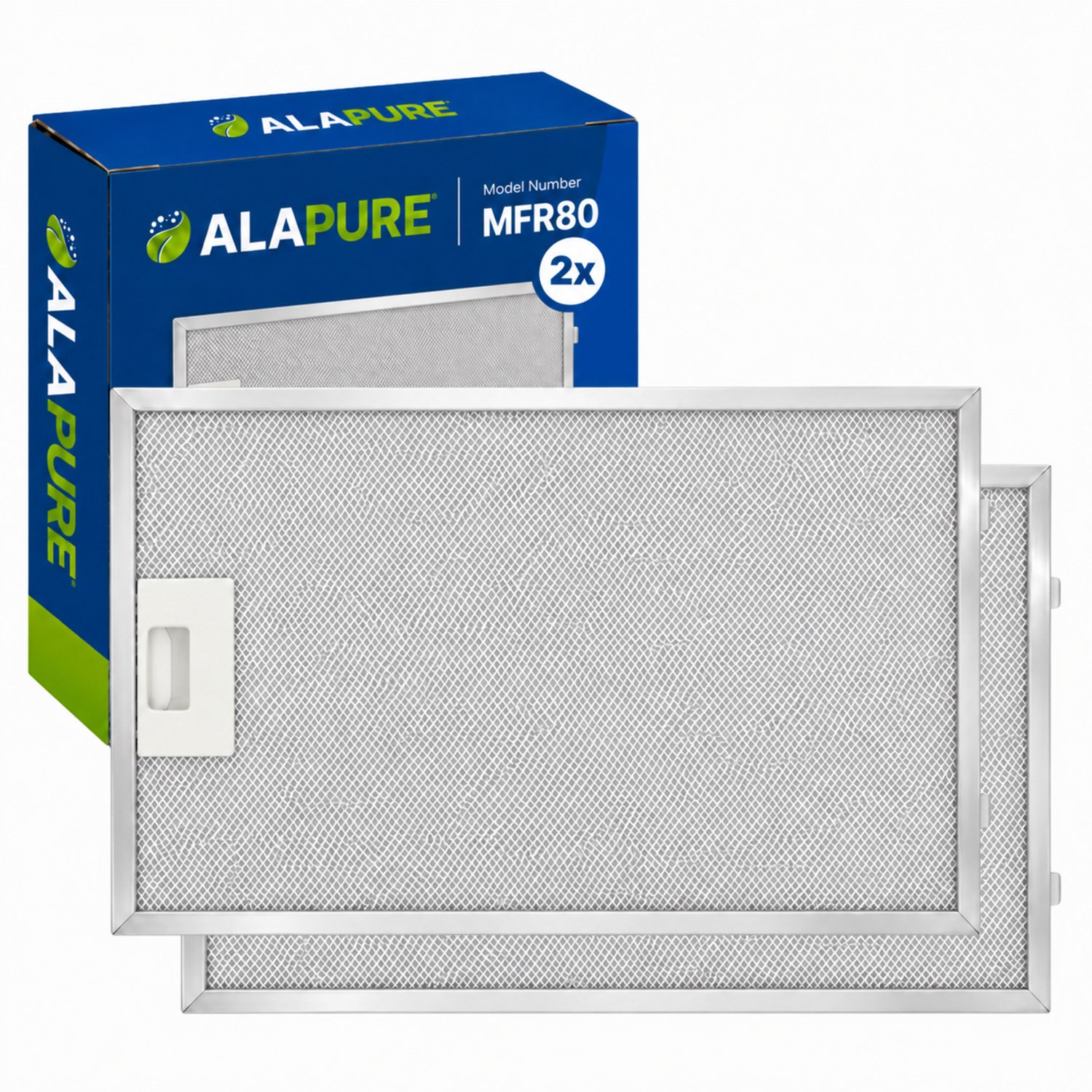 2x Metaalfilter voor Profilo 742967 / 00742967 388x265x8mm