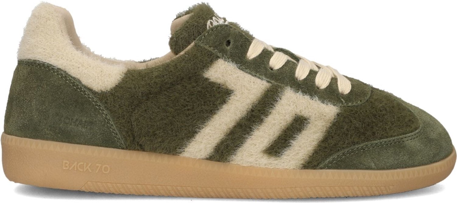 BACK70 Mohair Sneakers - Suède - Dames - Groen - Maat 35