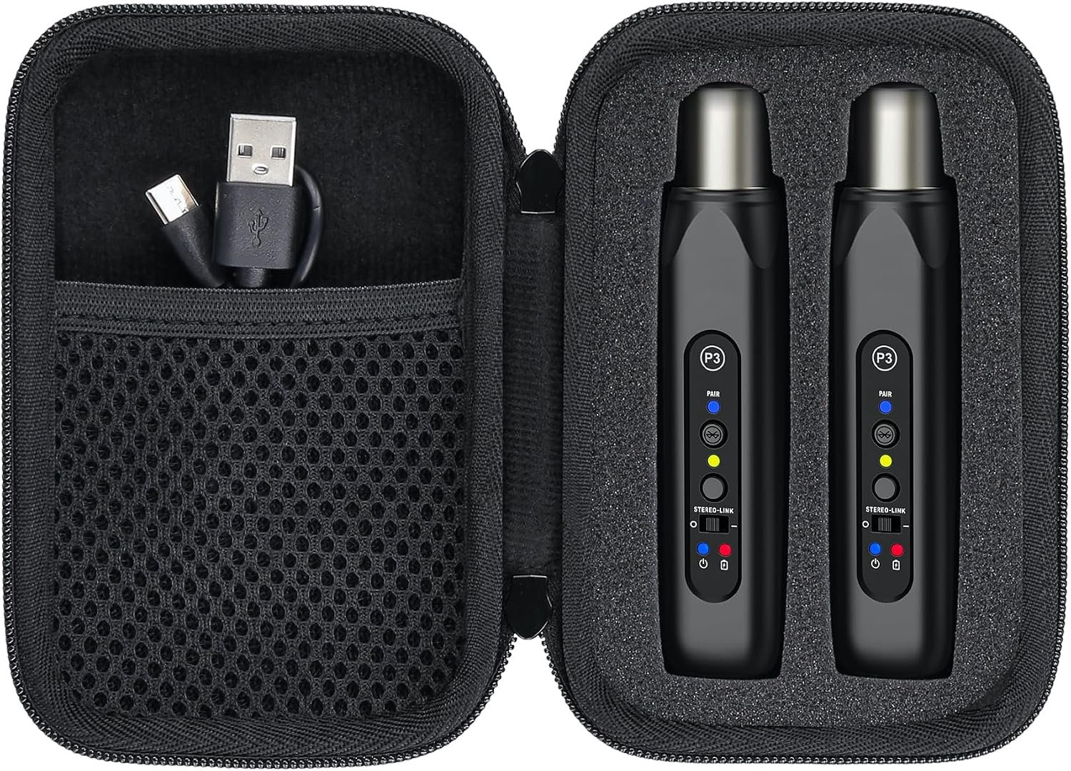 Hard Travel Case - voor Xvive U3/U4R2/U4 - Draadloos Microfoon Systeem - Geschikt voor reizen - m-winkel
