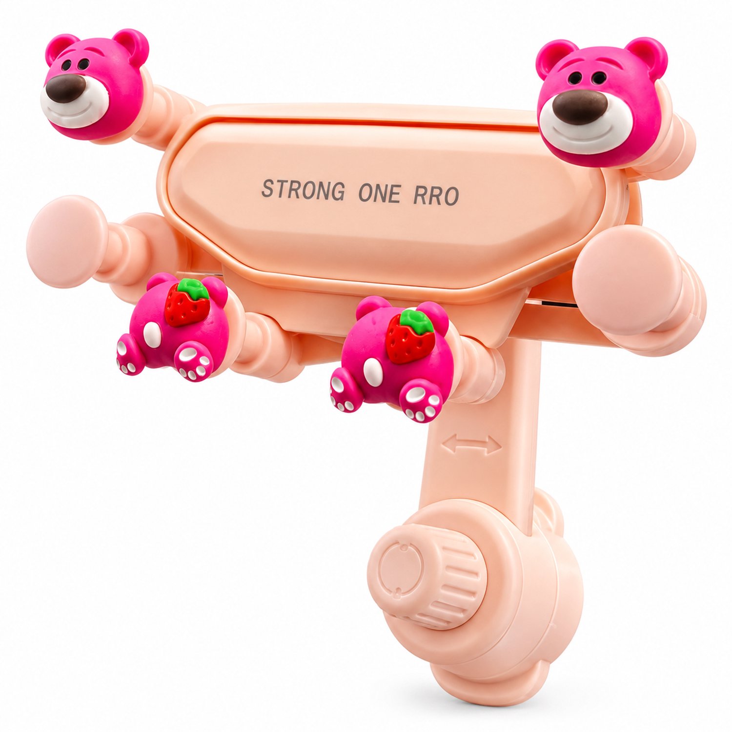 Telefoonhouders auto: roze cartoon telefoonhouder voor het ventilatierooster met verlengstang
