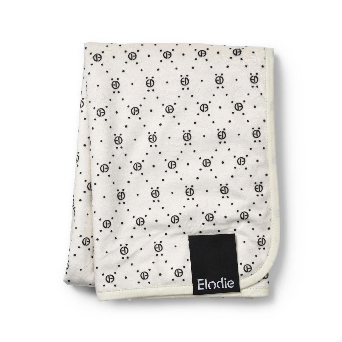 Elodie Pearl Velvet baby deken - Wiegdeken - Dekentje baby - Babydeken - Dekentje - 100 cm x 75 cm - Monogram