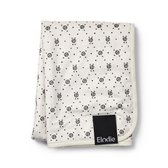 Couverture Elodie Pearl Velvet Monogram 70 x 100 cm