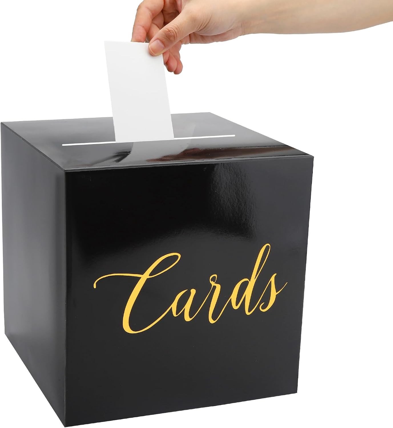 Trouwringen Doosje - Geldbox voor Verjaardagen, Huwelijken en Babyshowers met 10 Wenskaarten