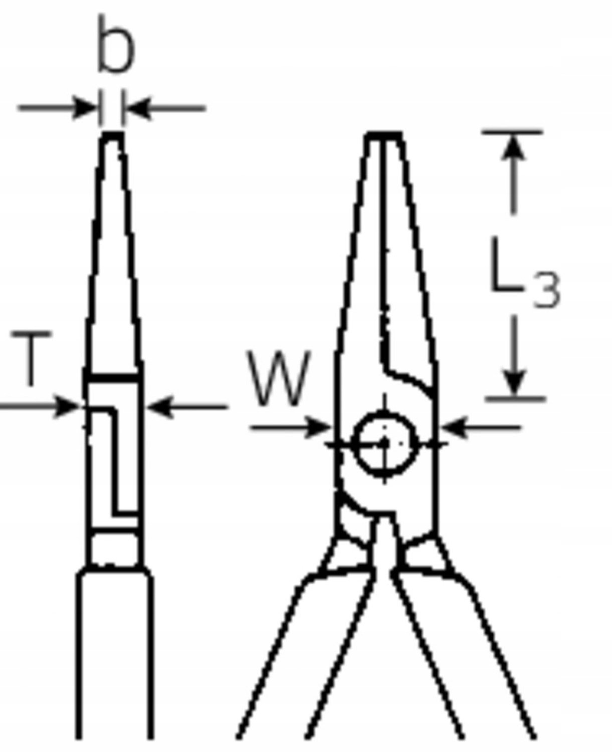 Geïsoleerde Tang 1000V 160mm Kort Verchroomd Stahlwille