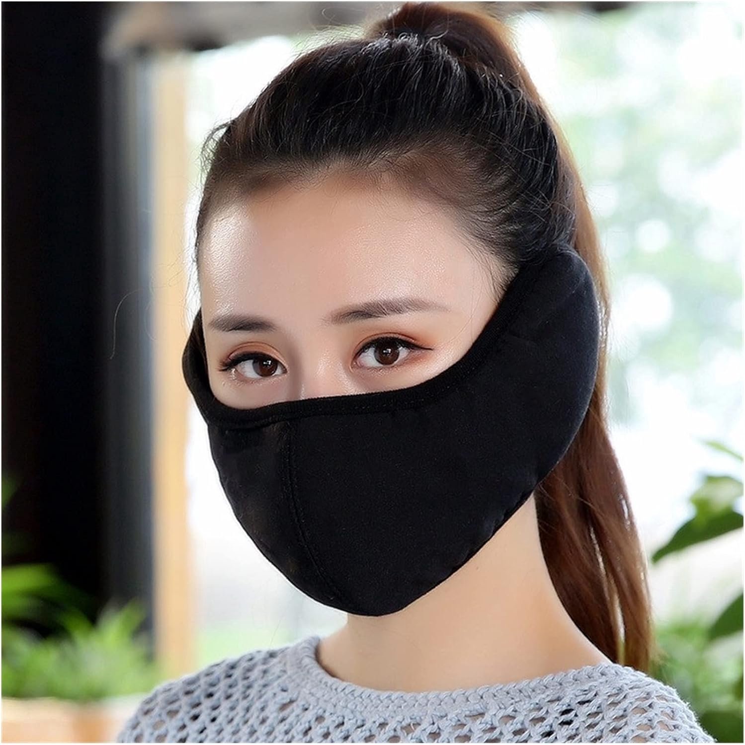 Winter Oorkappen Winter Outdoor Rijden Oorbeschermers Plus Fluwelen Unisex Earmuff Vrouwen Mannen Winddicht Oor Muff Oor Warmer Anlk Accessoires Oorwarmers(Grey)