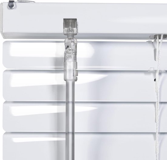 Sonello Aluminium Jaloezie voor Binnenshuis 115x100cm Klemmfix Wit — afbeelding 4